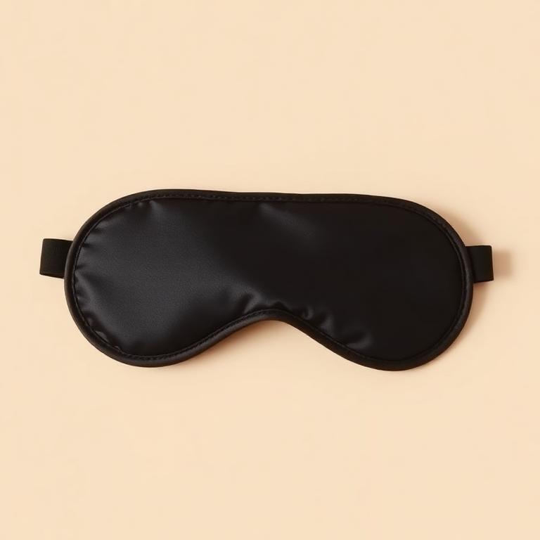 Premium Black Silk Eye Mask