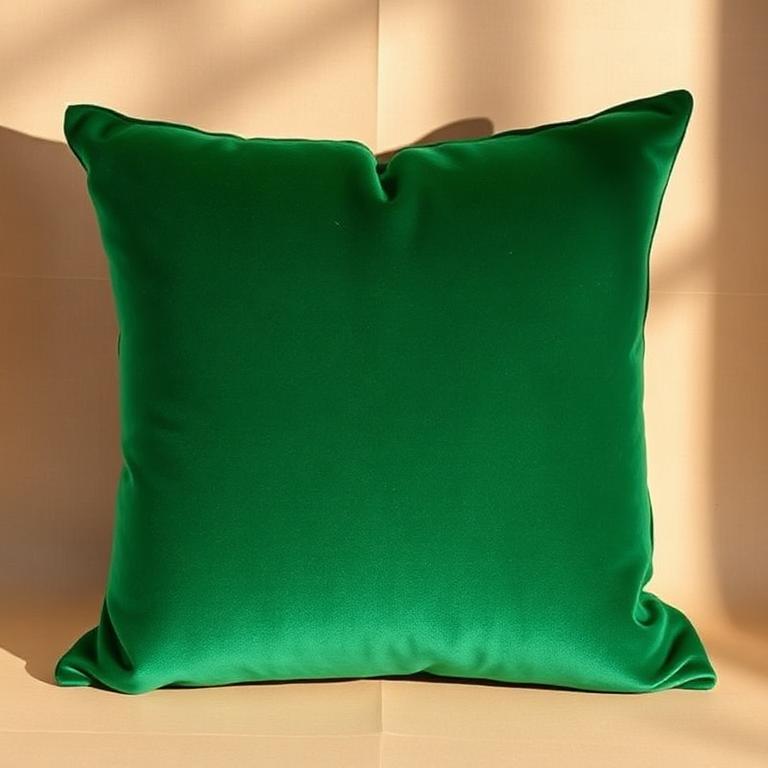 Emerald Velvet Decorative Cushion