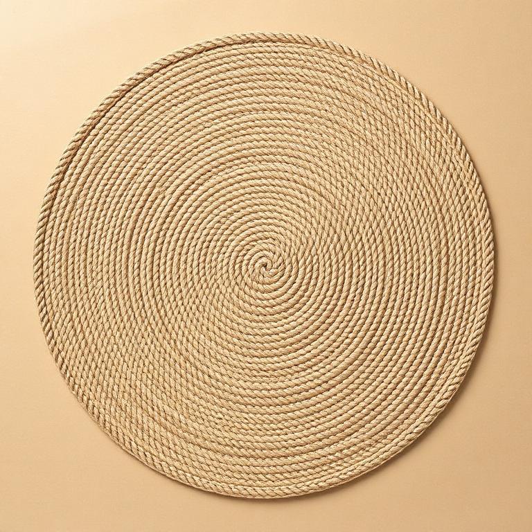 Round Jute Rug 120cm