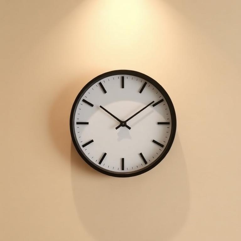 Minimal Black Wall Clock
