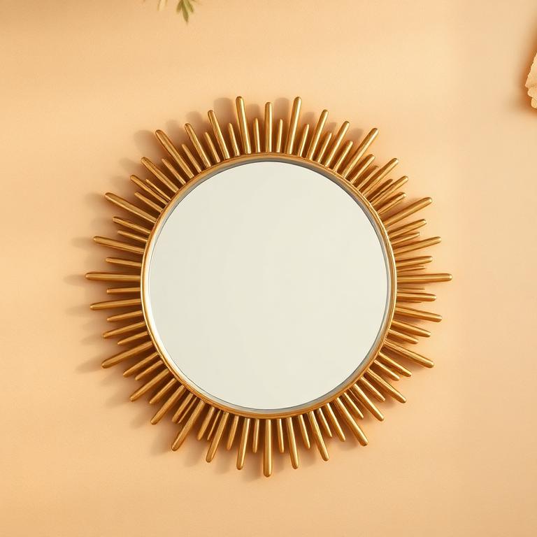 Golden Sun Decorative Mirror