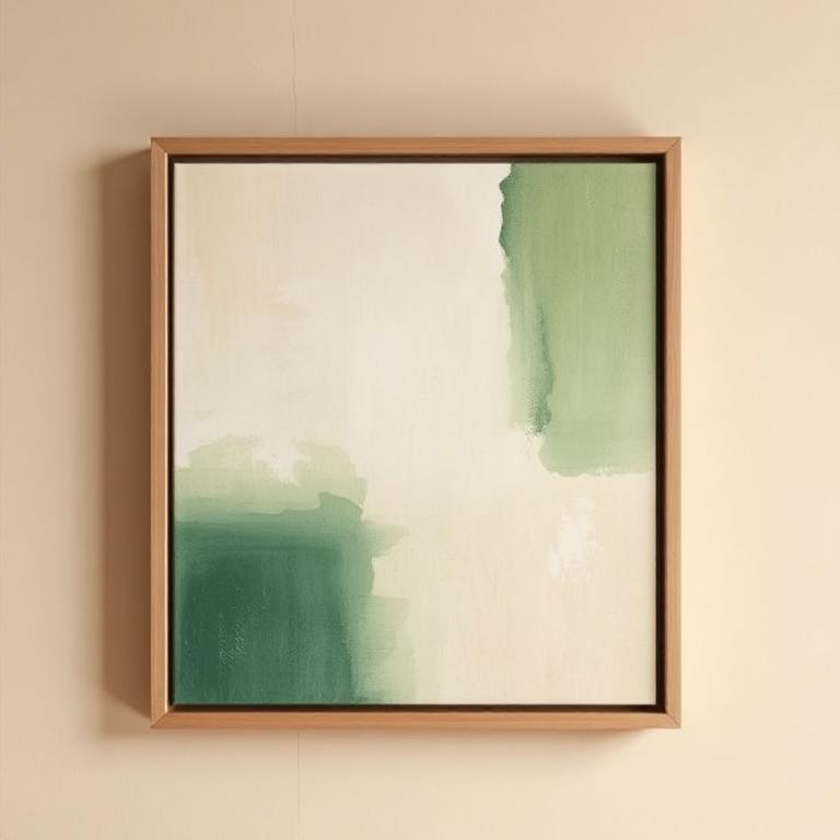 Green Abstract Wall Art 60x80